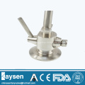 Sanitary sampling valves for beer fermentation tank